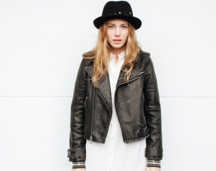 Black Faux Leather Jacket